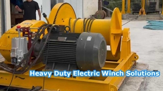 High Speed Electric Winch Solutions for Heavy Lifting