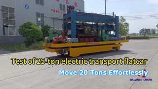 Electric transport flat car